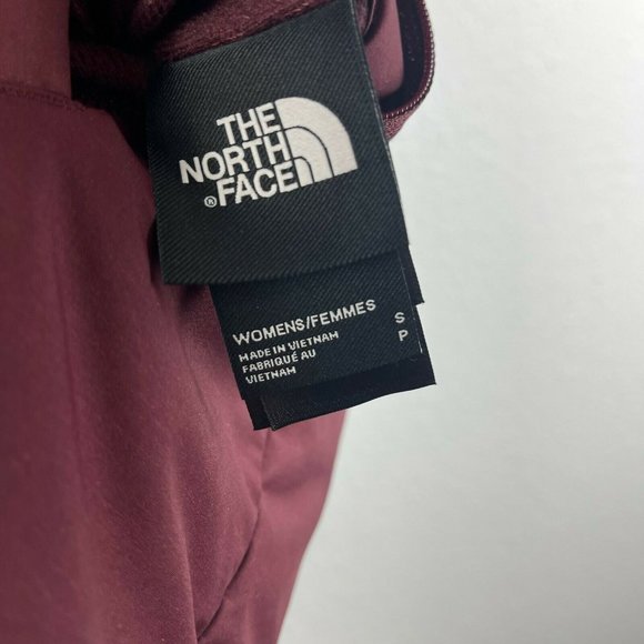 The North Face Vest Women's S Reversible Puffer Sherpa Fleece Full Zip Red White - Picture 10 of 11